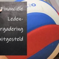 Uitgesteld – Ledevergadering 22 april