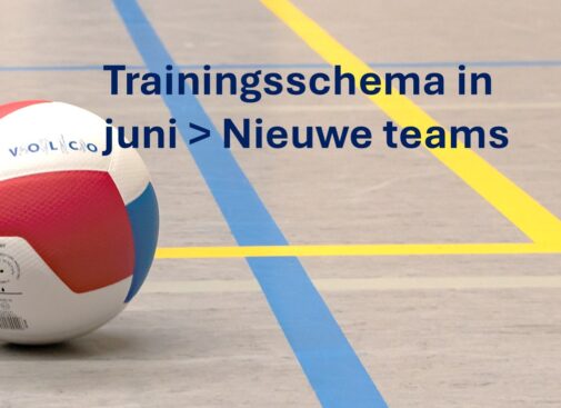 Trainingsschema vanaf 1 juni 2025