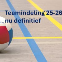 Teamindeling definitief!