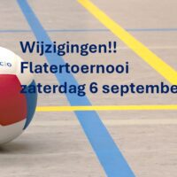 UPDATE + Wijziging Flatertoernooi