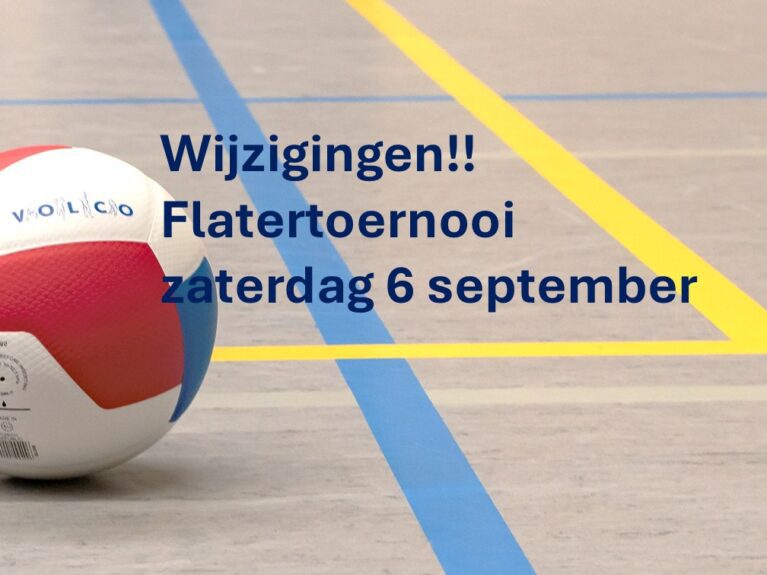 UPDATE + Wijziging Flatertoernooi