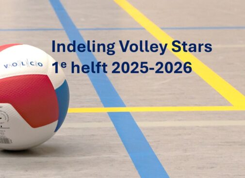Definitive teamindeling Volleystars (6-12jr)