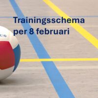 Nieuw trainingsschema na 8 februari